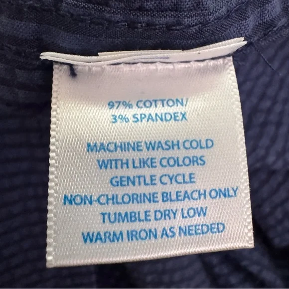 Southern Tide Blue Stripe Seersucker Popover Shirt Dress Size Small - Picture 11 of 11